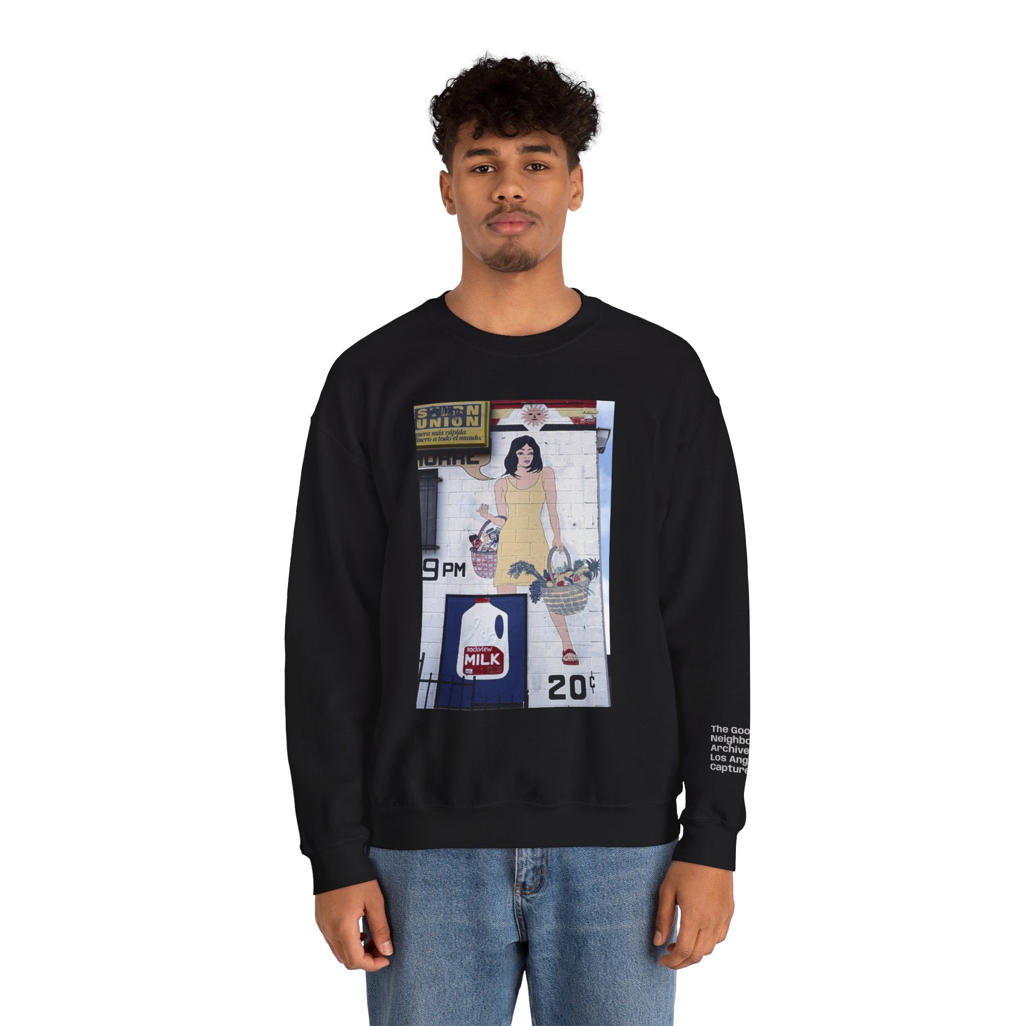 LA WALLS/Neighborhood Harvest, Archive #002, Street Art/ Graphic Crewneck Sweatshirt