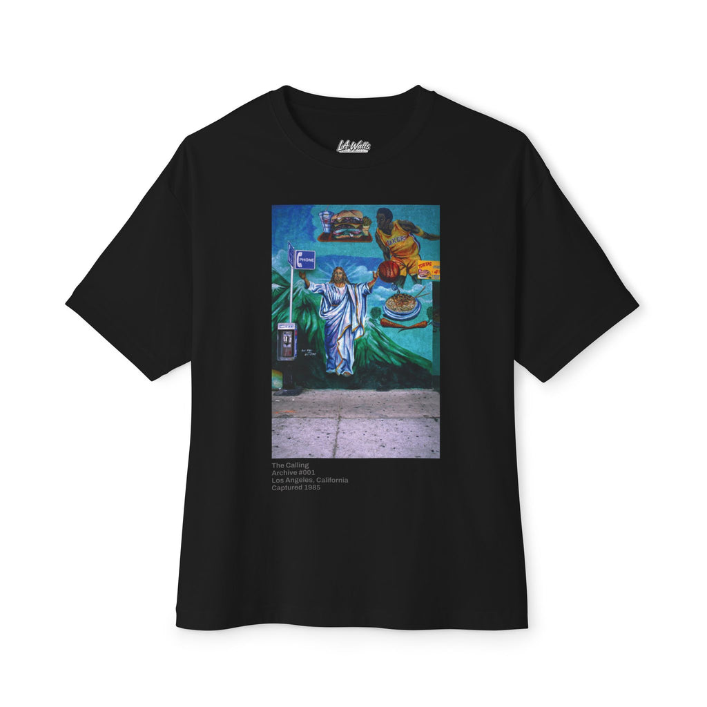 LA WALLS-The Calling/Wear Los Angeles History\Unisex Oversized Boxy Tee