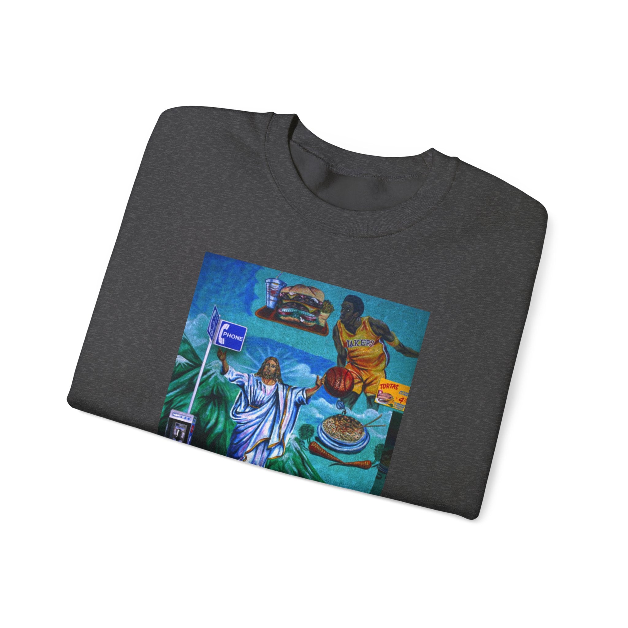 LA WALLS/Good Neighbor, Archive #003, Street Art/ Graphic Crewneck Sweatshirt