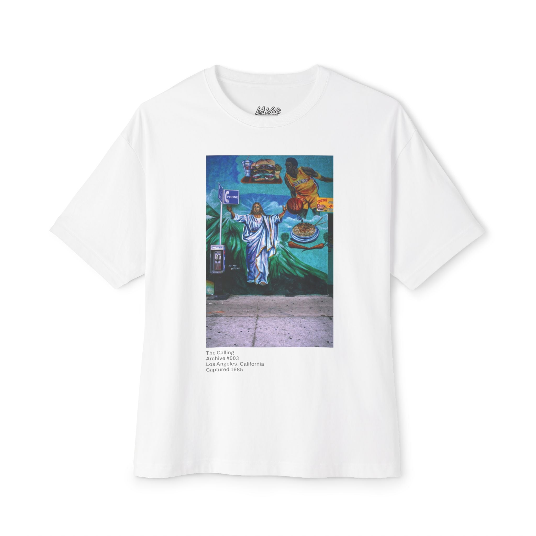 LA WALLS-The Calling/Wear Los Angeles History\Unisex Oversized Boxy Tee