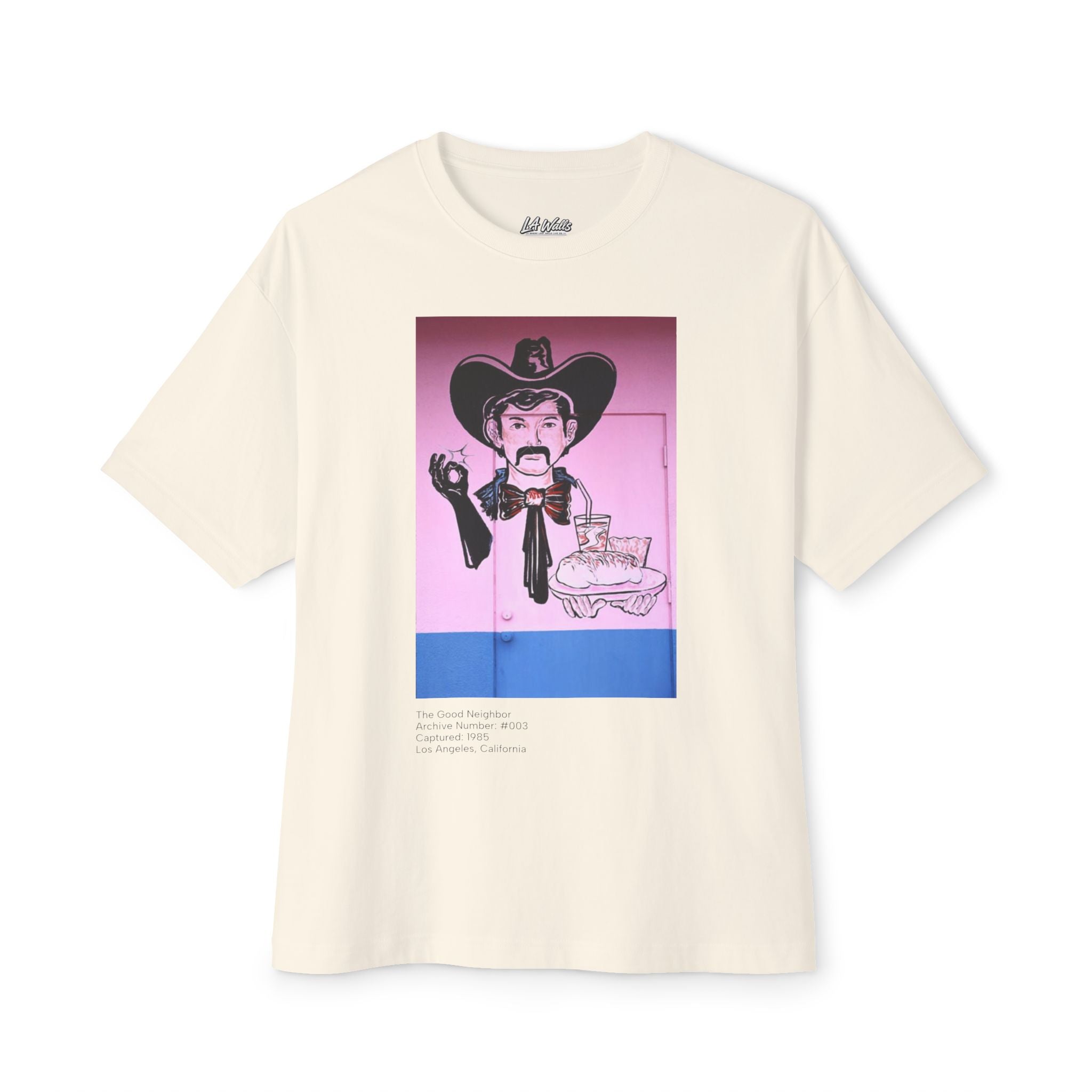 LA WALLS/Good Neighbor, Archive #003, Street Art Surfer Tee