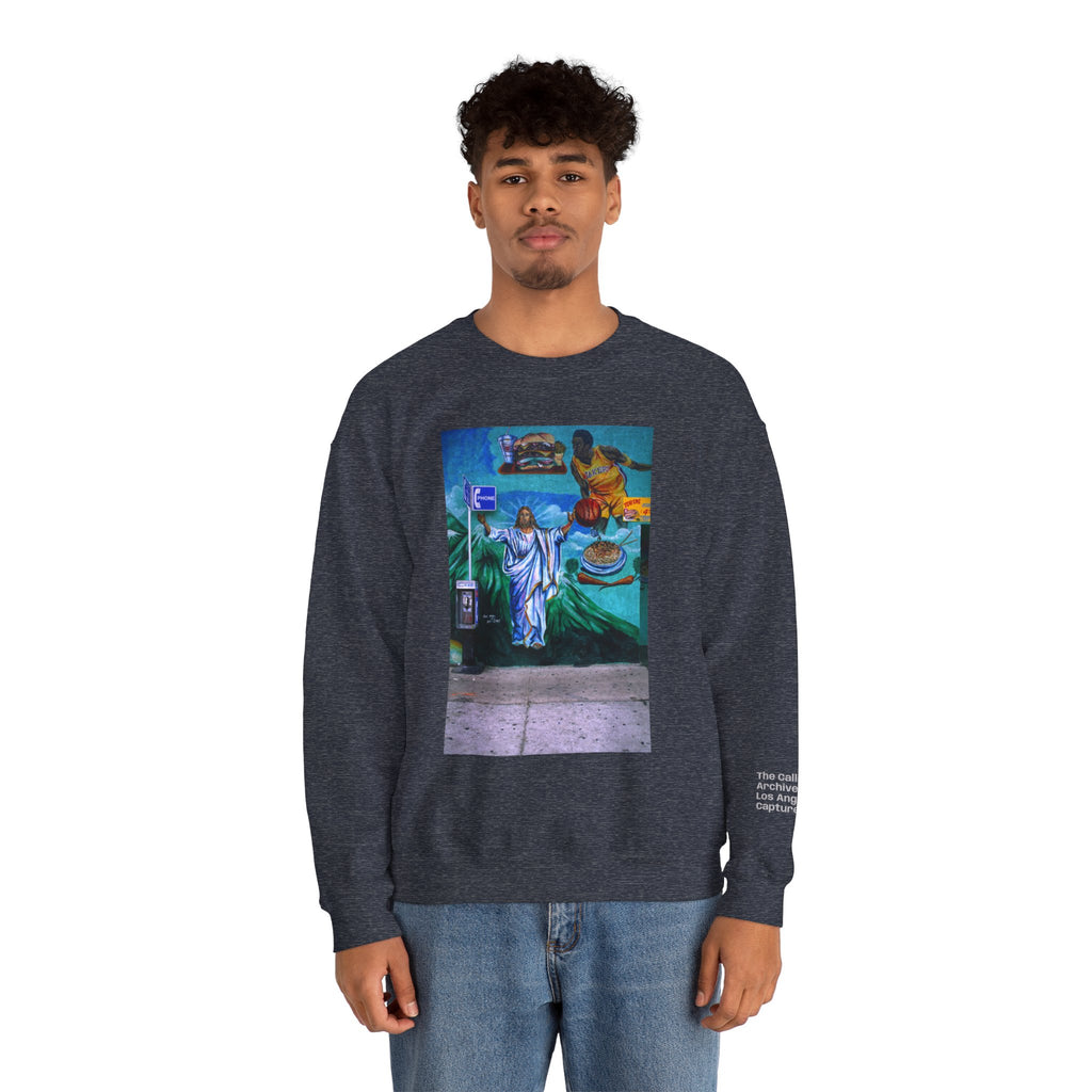 LA WALLS/Neighborhood Harvest, Archive #002, Street Art/ Graphic Crewneck Sweatshirt