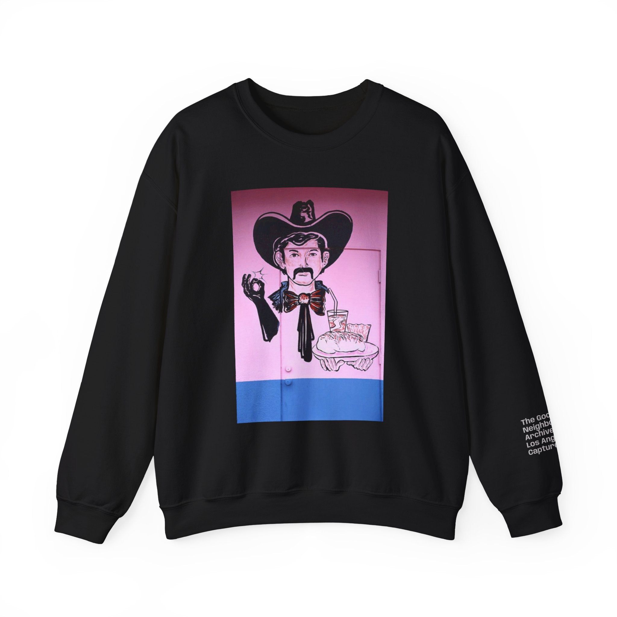 LA WALLS/Good Neighbor, Archive #003, Street Art/ Graphic Crewneck Sweatshirt