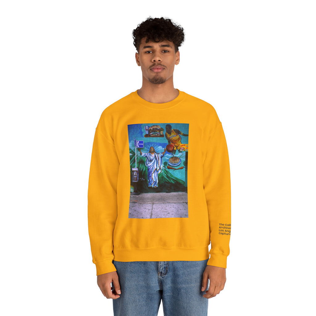 LA WALLS/Good Neighbor, Archive #003, Street Art/ Graphic Crewneck Sweatshirt