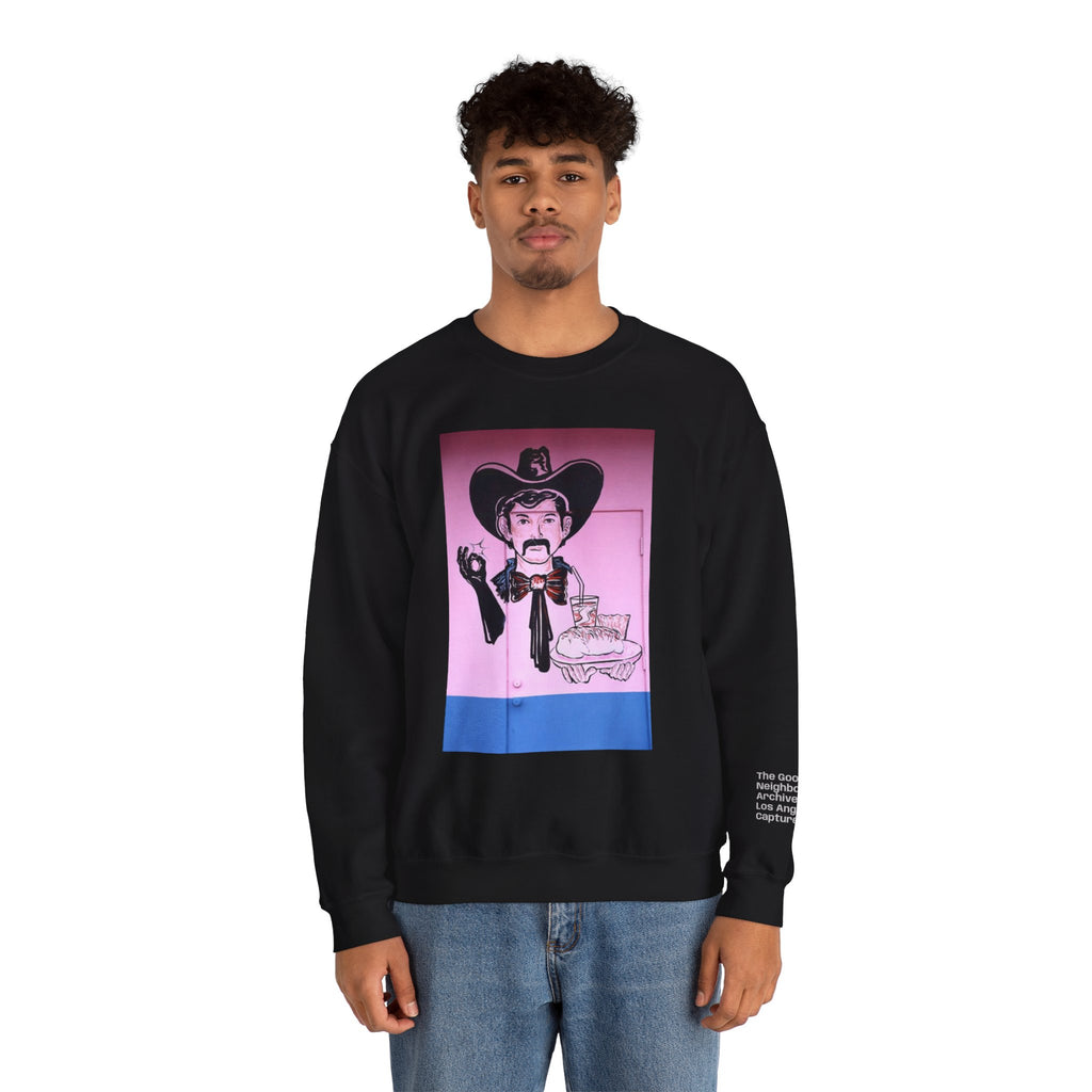 LA WALLS/Good Neighbor, Archive #003, Street Art/ Graphic Crewneck Sweatshirt