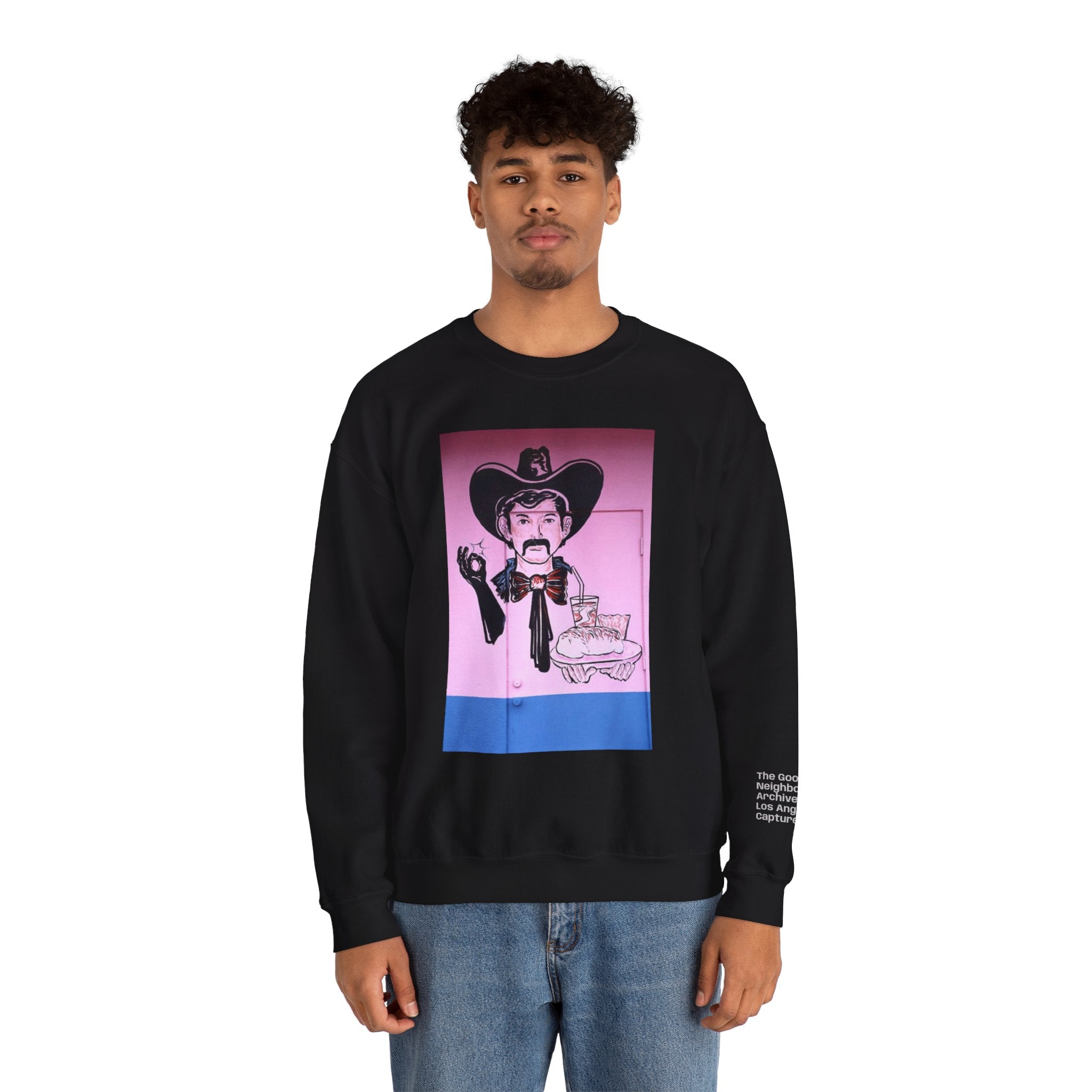 LA WALLS/Good Neighbor, Archive #003, Street Art/ Graphic Crewneck Sweatshirt