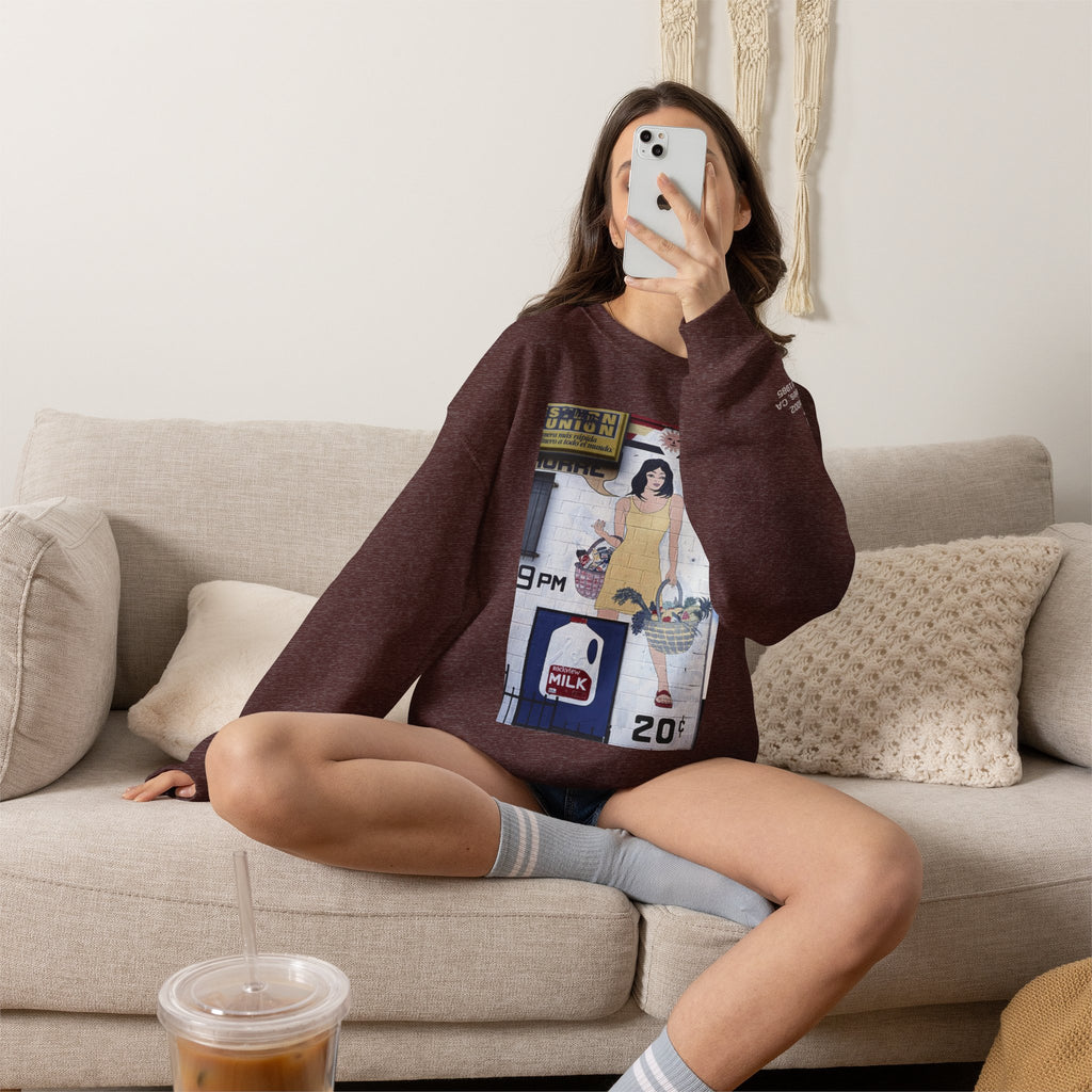 LA WALLS/Neighborhood Harvest, Archive #002, Street Art/ Graphic Crewneck Sweatshirt