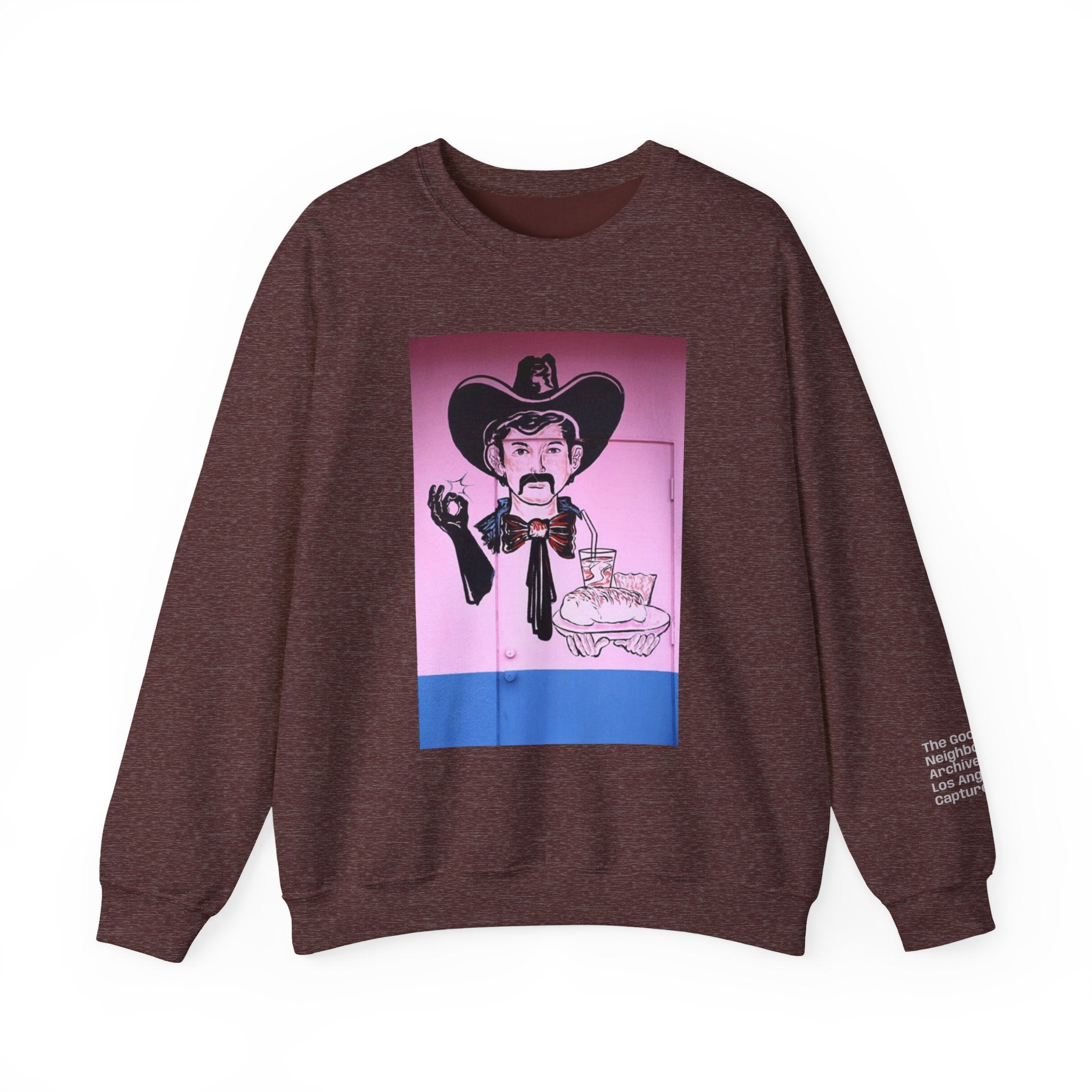 LA WALLS/Good Neighbor, Archive #003, Street Art/ Graphic Crewneck Sweatshirt