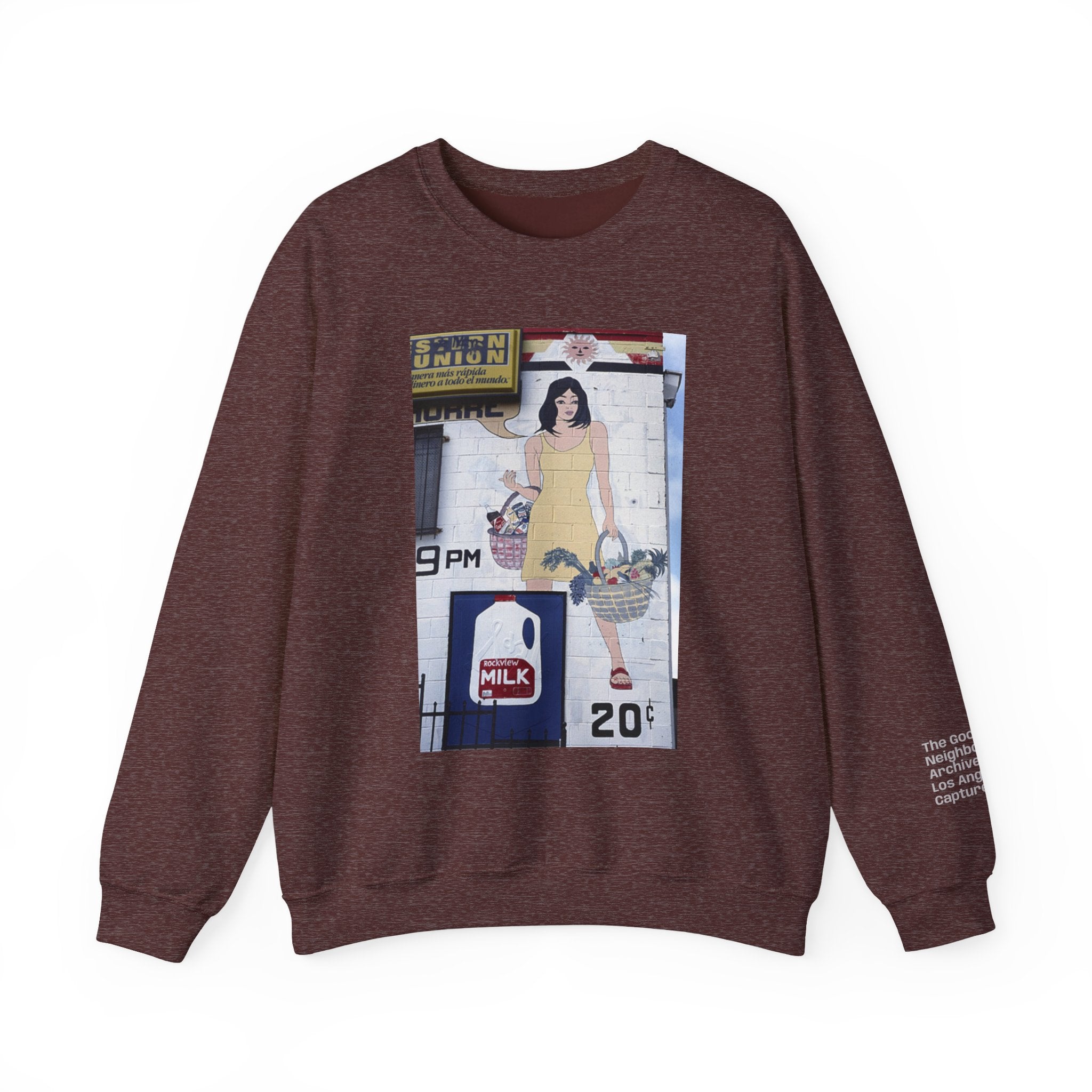 LA WALLS/Neighborhood Harvest, Archive #002, Street Art/ Graphic Crewneck Sweatshirt