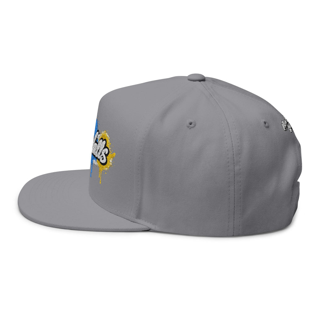 LA WALLS Flat Bill Cap/Street Colors (Embroidery)