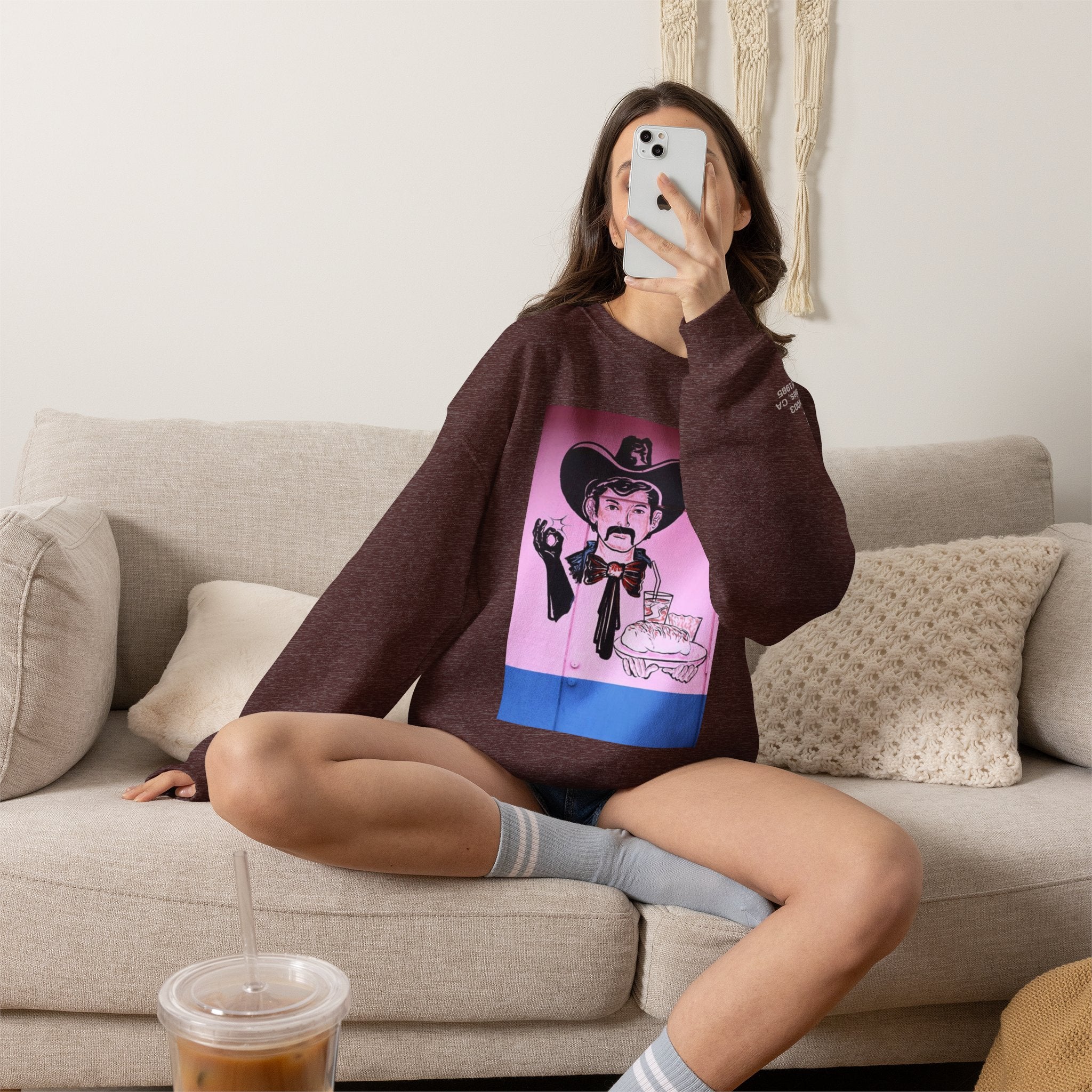 LA WALLS/Good Neighbor, Archive #003, Street Art/ Graphic Crewneck Sweatshirt