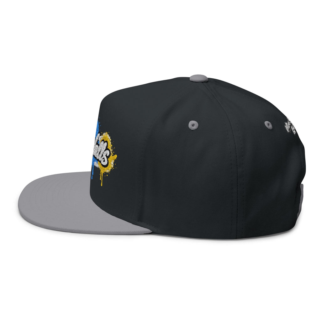 LA WALLS Flat Bill Cap/Street Colors (Embroidery)