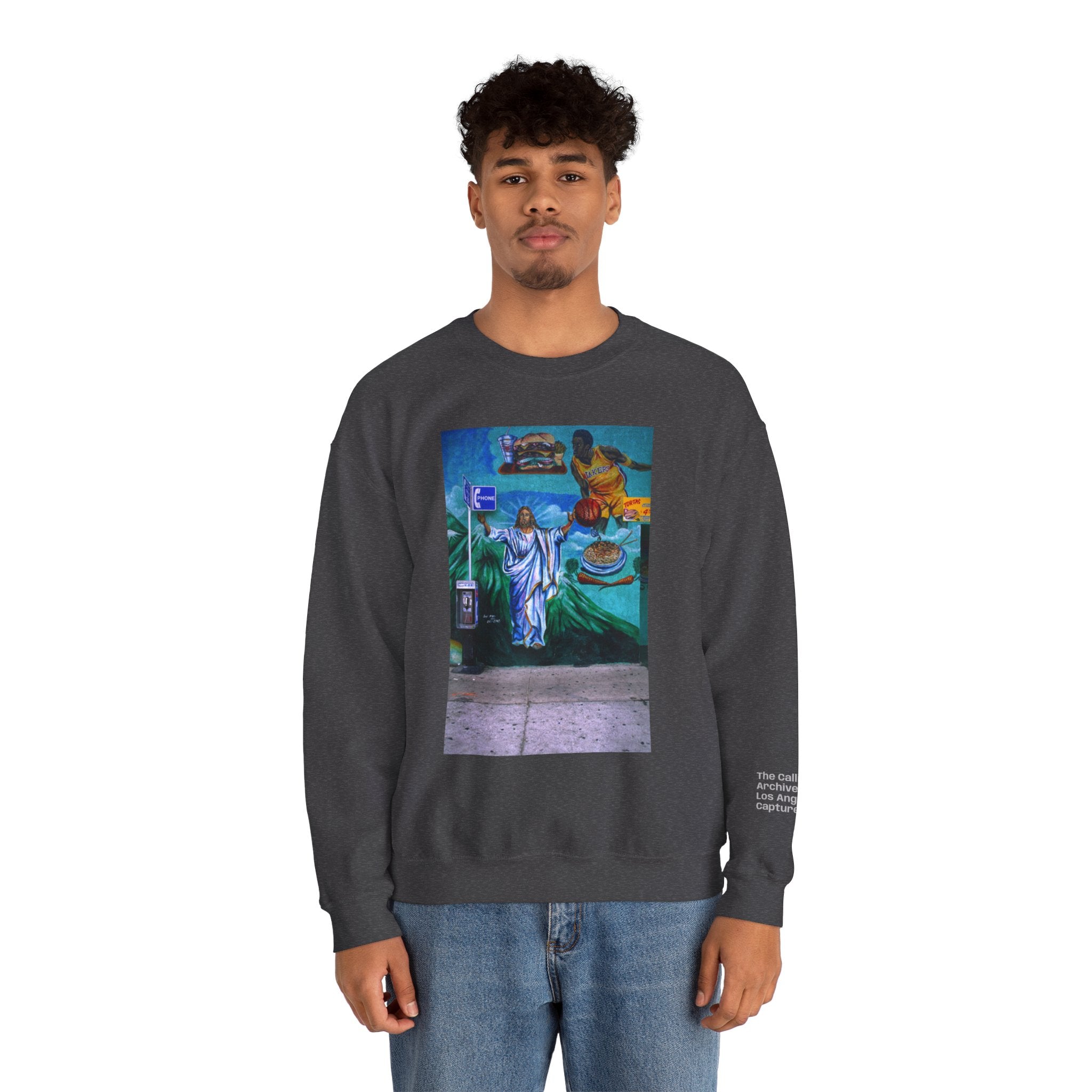 LA WALLS/Good Neighbor, Archive #003, Street Art/ Graphic Crewneck Sweatshirt