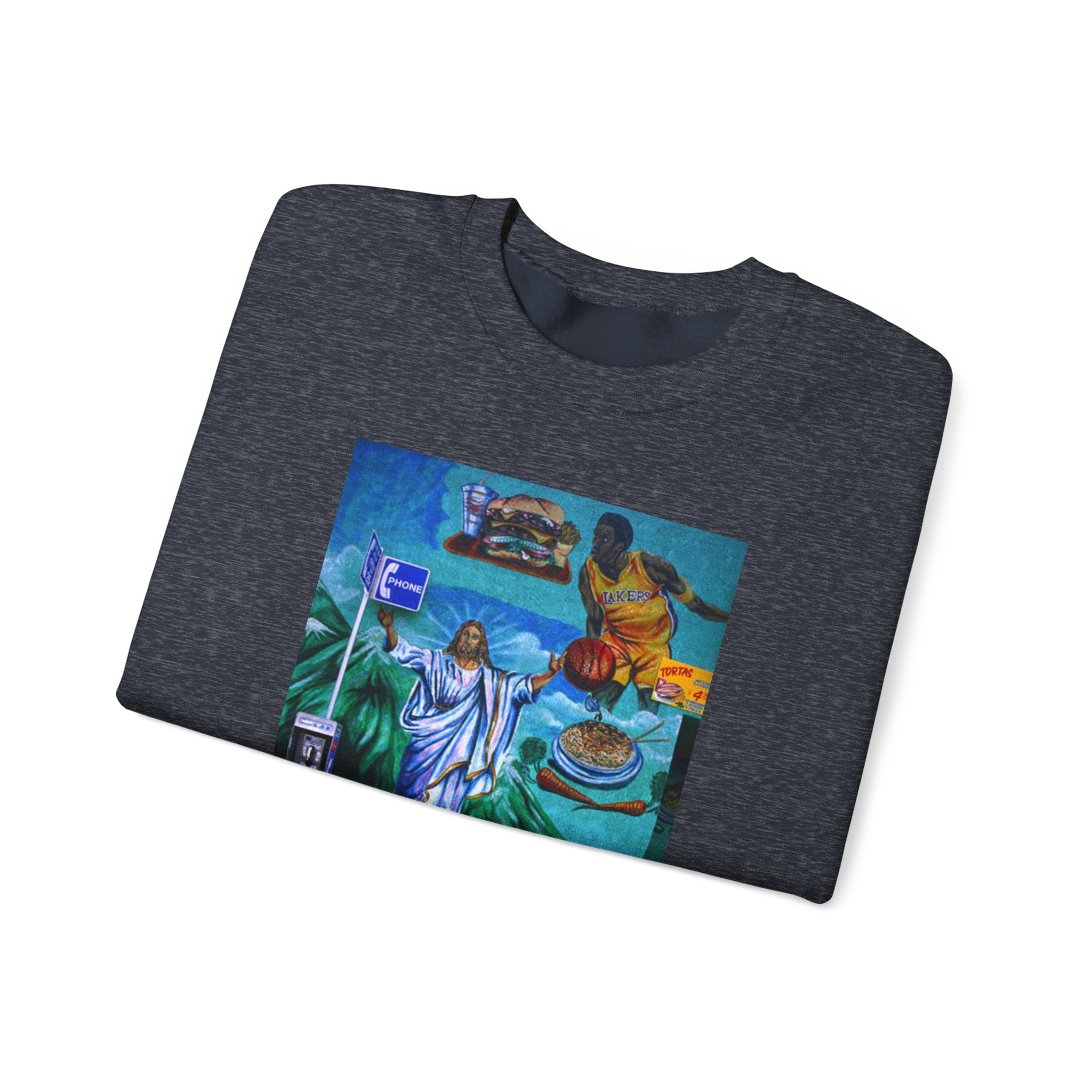 LA WALLS/Good Neighbor, Archive #003, Street Art/ Graphic Crewneck Sweatshirt