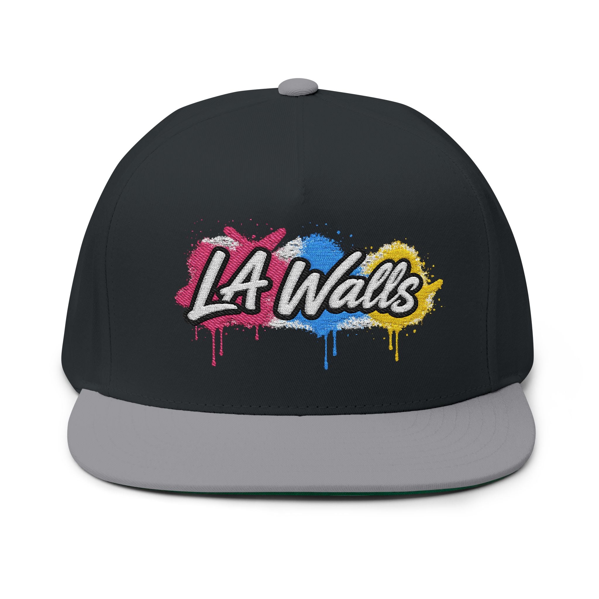 LA WALLS Flat Bill Cap/Street Colors (Embroidery)