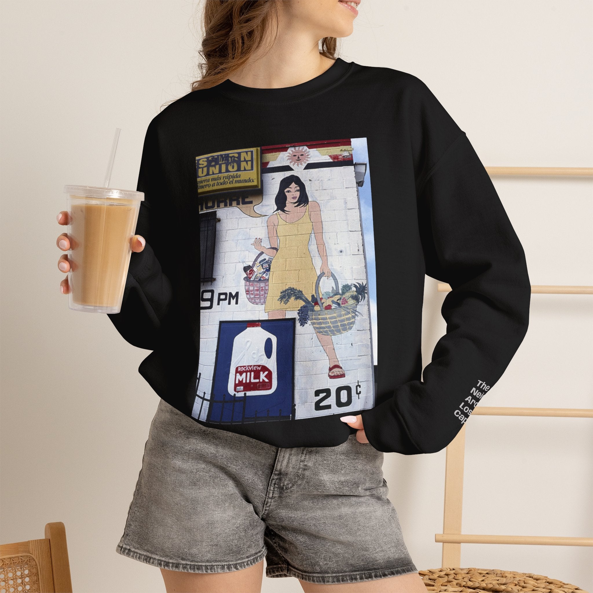 LA WALLS/Neighborhood Harvest, Archive #002, Street Art/ Graphic Crewneck Sweatshirt