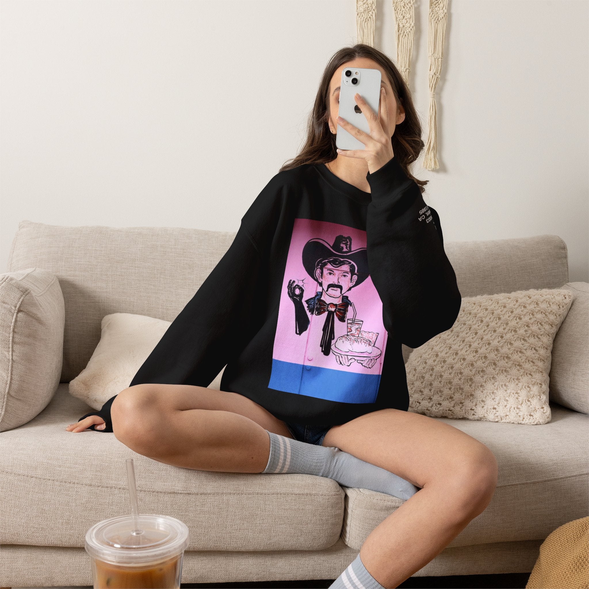 LA WALLS/Good Neighbor, Archive #003, Street Art/ Graphic Crewneck Sweatshirt