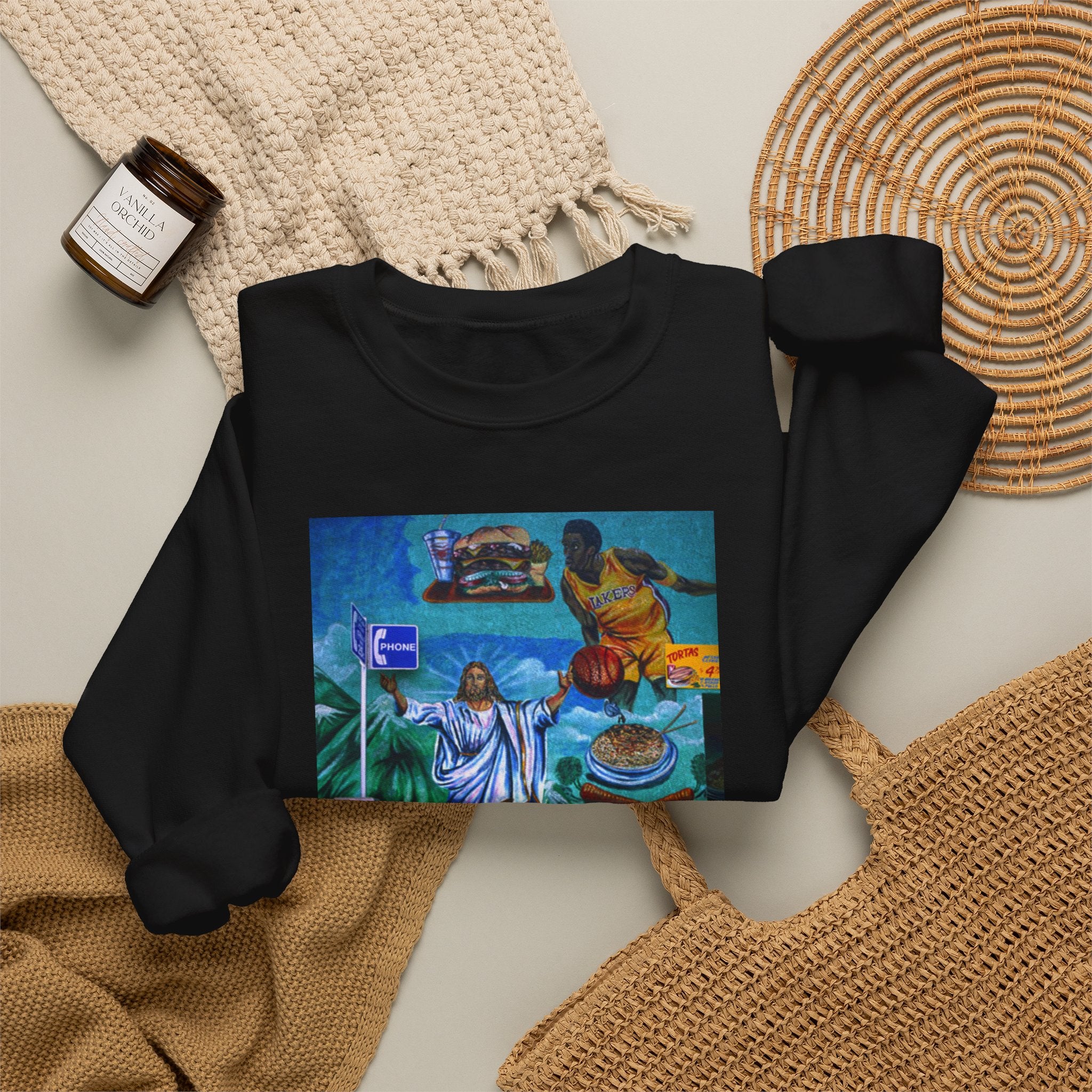LA WALLS/The Calling, Archive #001, Street Art/ Graphic Crewneck Sweatshirt