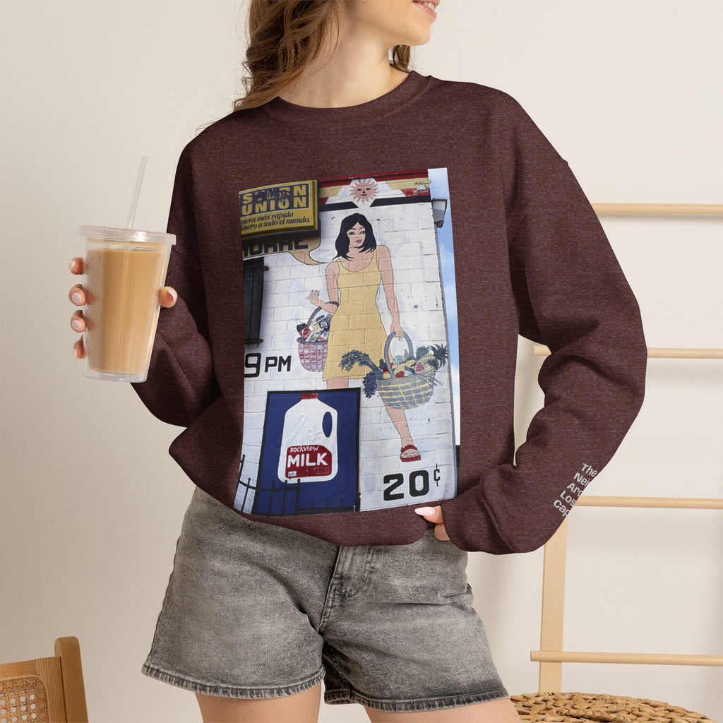 LA WALLS/Neighborhood Harvest, Archive #002, Street Art/ Graphic Crewneck Sweatshirt