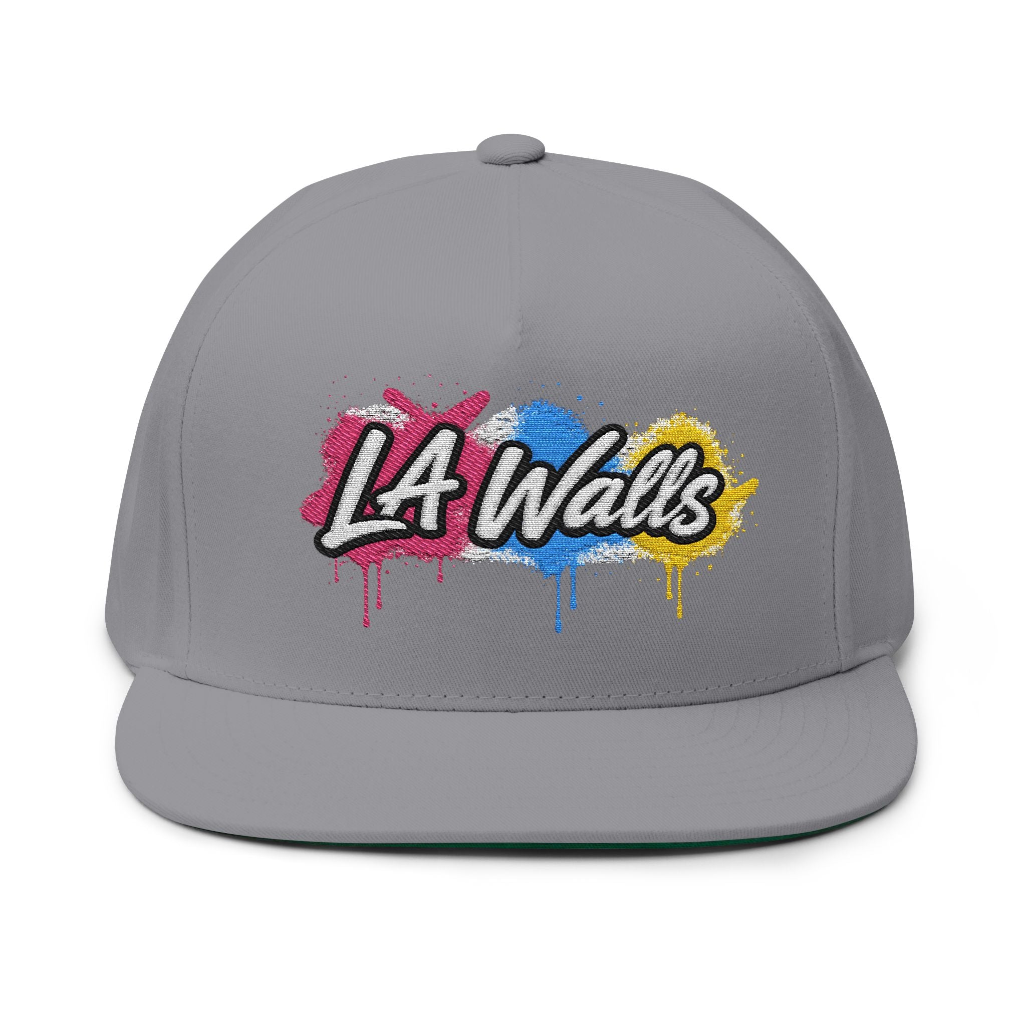 LA WALLS Flat Bill Cap/Street Colors (Embroidery)