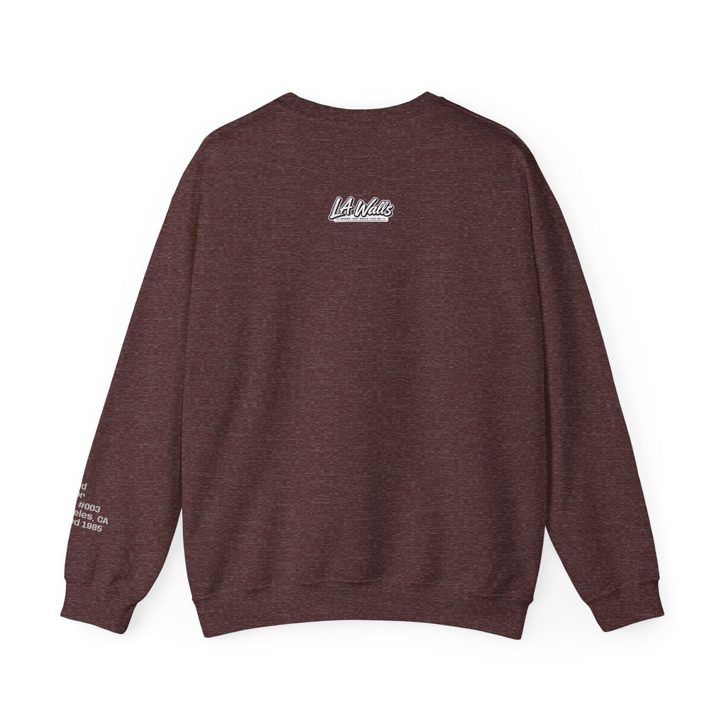 LA WALLS/Good Neighbor, Archive #003, Street Art/ Graphic Crewneck Sweatshirt