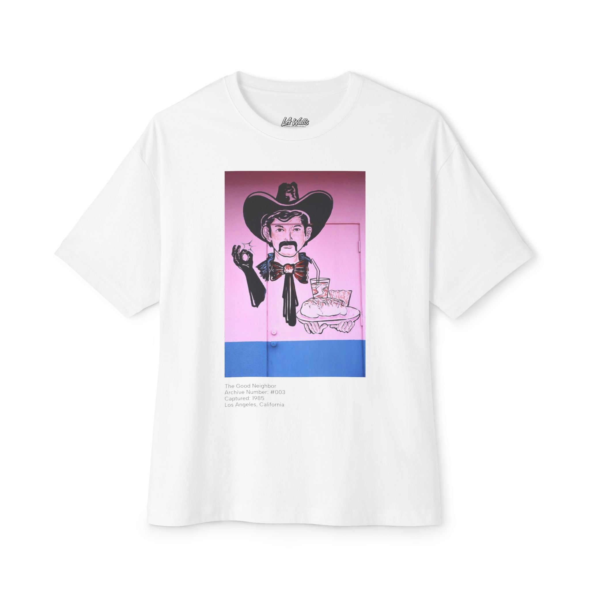 LA WALLS/Good Neighbor, Archive #003, Street Art Surfer Tee