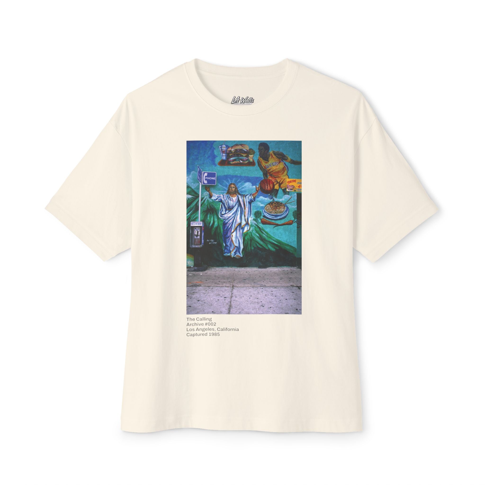 LA WALLS-The Calling/Wear Los Angeles History\Unisex Oversized Boxy Tee
